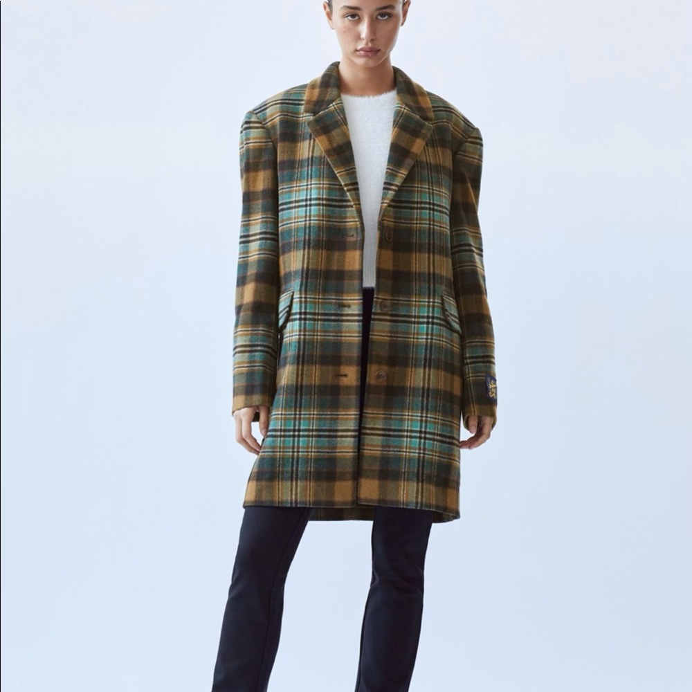 NWOT Sunday Best Kennedy Mid-Length, Single Breasted Wool Coat